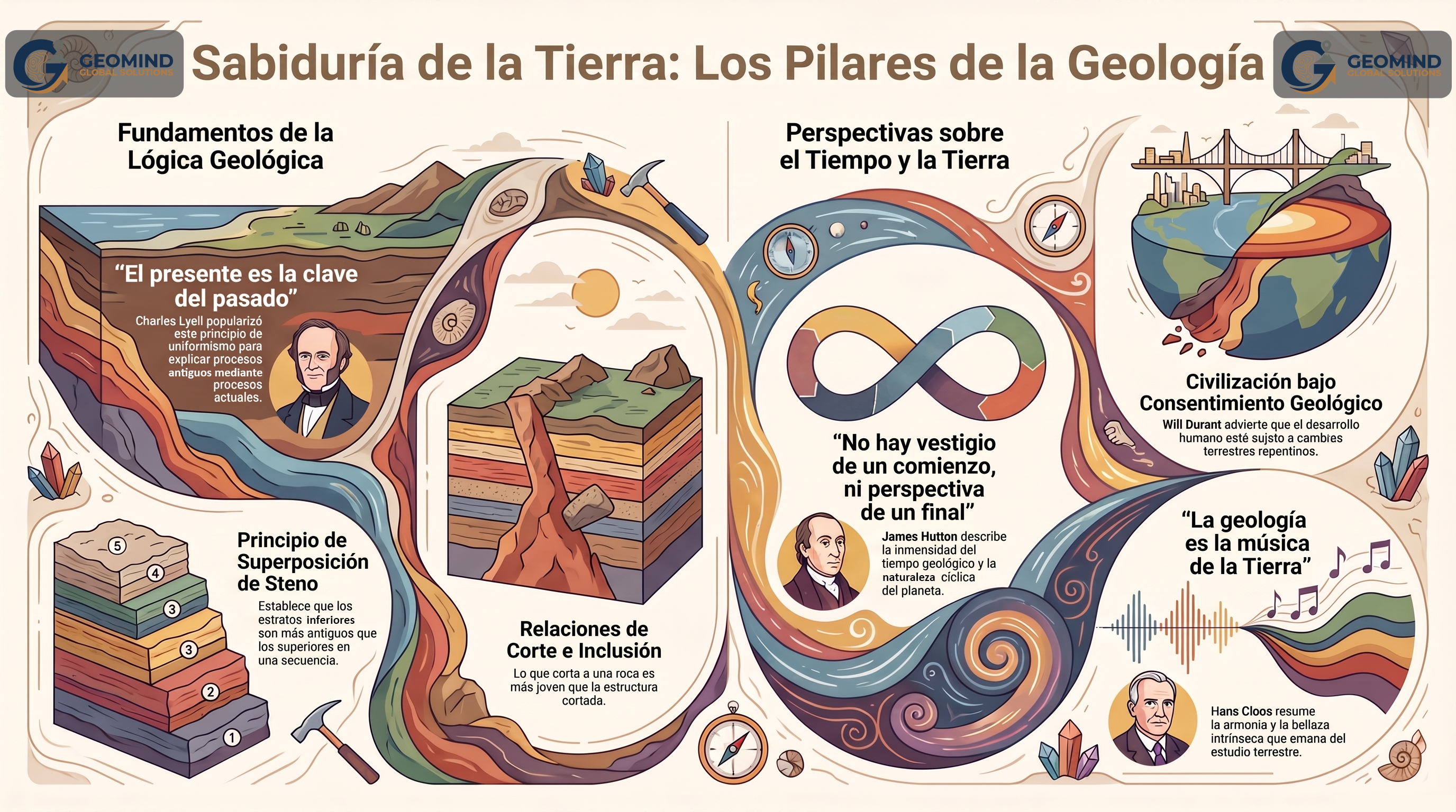 La geología no solo estudia rocas y estratos, también nos enseña a comprender el tiempo profundo y la relación de la humanidad con el planeta