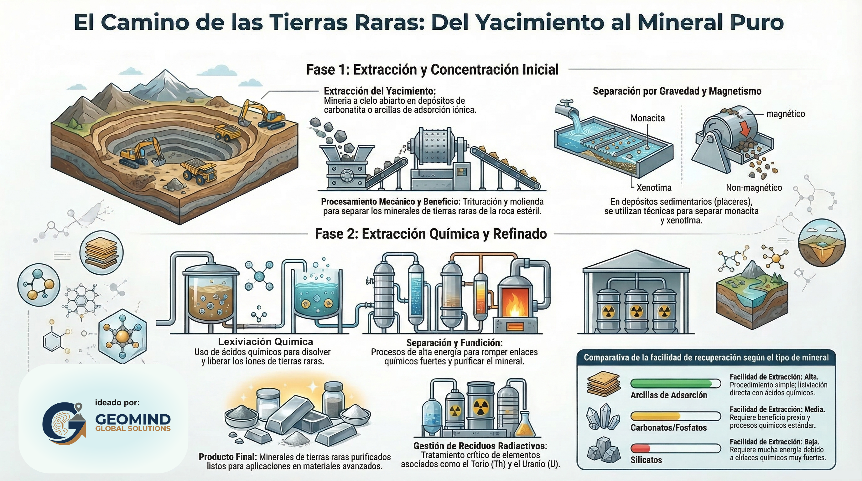 procesamiento de minerales de tierras raras